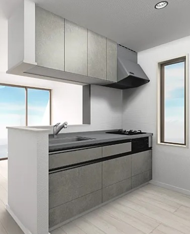 会話が弾むカウンターキッチン