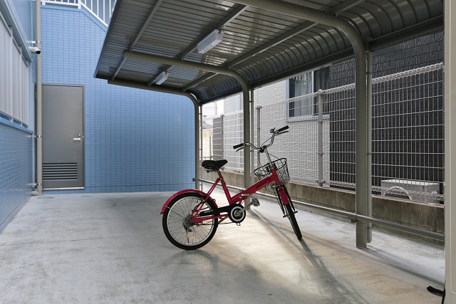 屋根付き駐輪スペースです