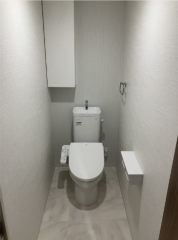清潔感のあるトイレですね