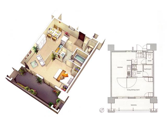 こんなに広々なお部屋はなかなか有りませんよ