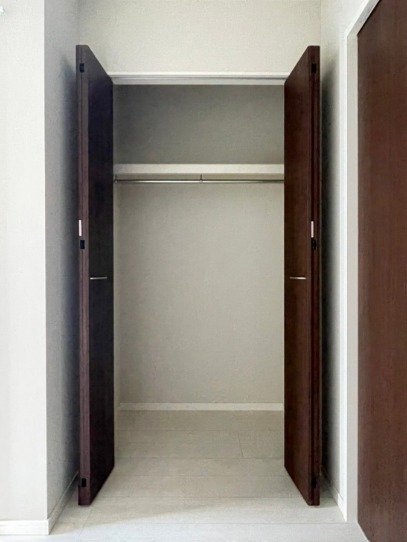 大きなクローゼット付き