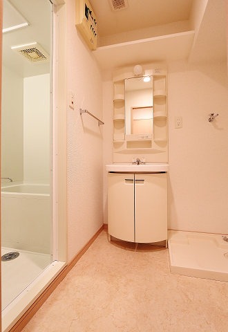 独立洗面台は嬉しいですね