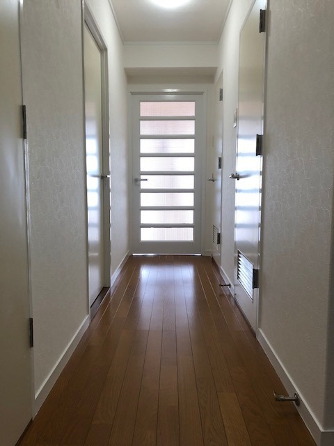 開放感のある玄関です