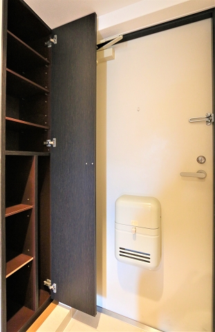 天井まであるシューズボックスです