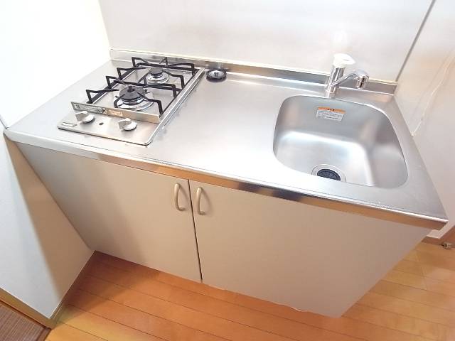 ２口コンロで気分ノリノリ。