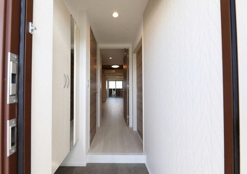 開放感のある玄関ですね