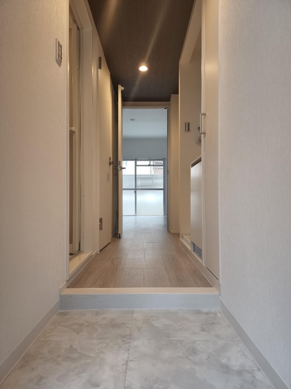 開放感のある玄関です