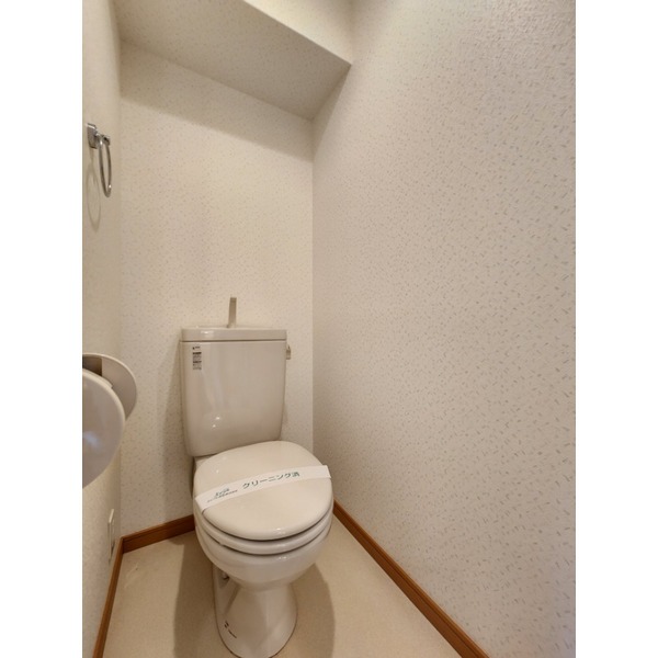 清潔なトイレですね。