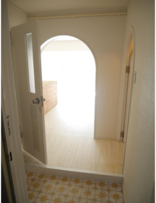 開放感のある玄関ですね