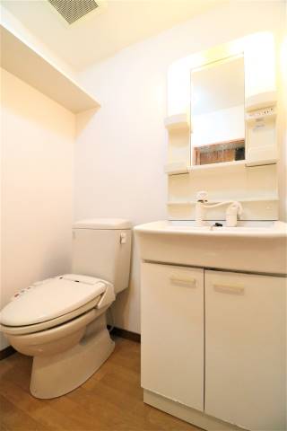 朝の支度はこちらで