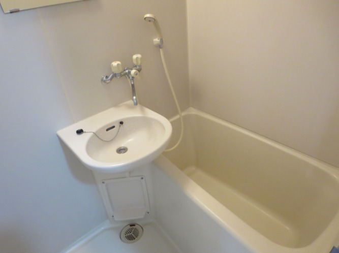 一人暮らしにはちょうど良いバスルームです