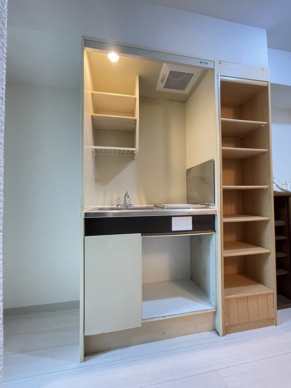 収納力抜群のキッチンですね