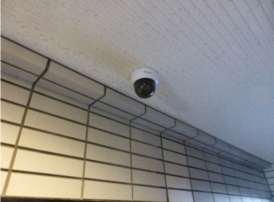 防犯カメラ付きで安心ですね