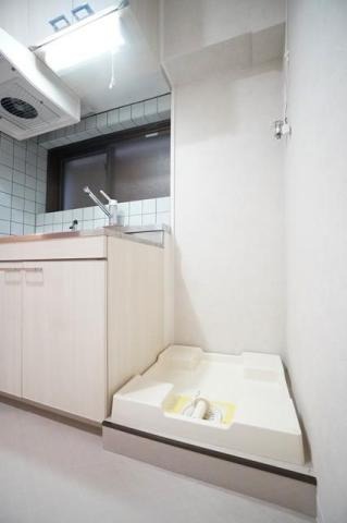 洗濯機も室内に置けます