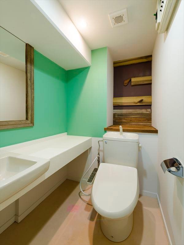 気分が明るくなるお手洗いです