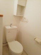 清潔感のあるトイレですね。