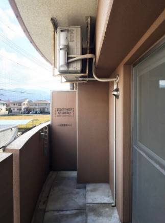 洗濯物はこちらに干せます