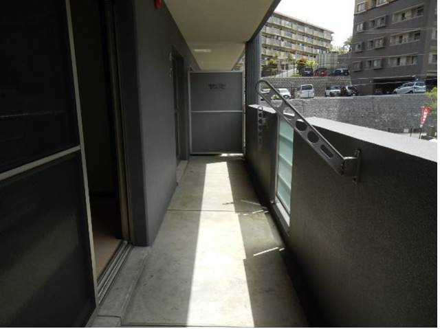 洗濯物はここに干せますよ