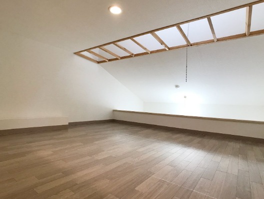 ロフト完備で広々。