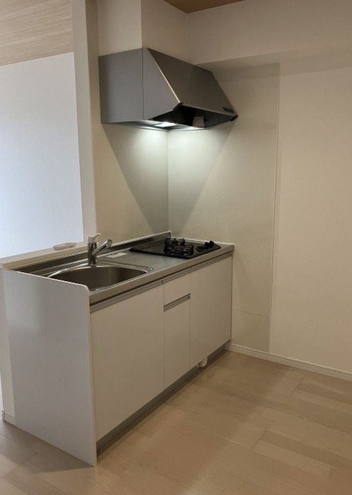 カウンターキッチンで広々料理できます。