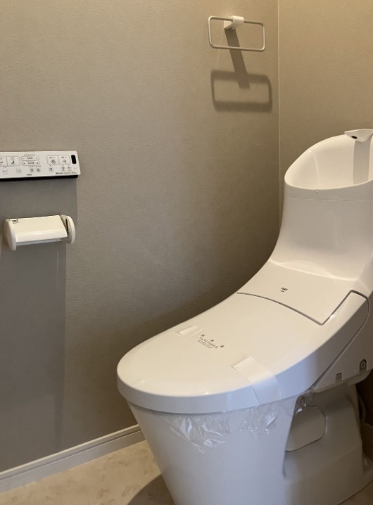 温水便座で落ち着けますね。