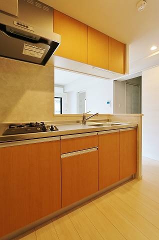 広々したキッチンで料理がはかどりますね