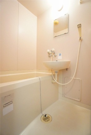 一人暮らしにはちょうど良いバスルームです