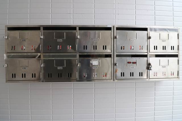 集合ポストで安心です