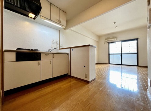 キッチン後ろも広々としてます