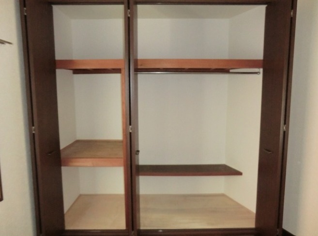 収納力抜群のクローゼットですね