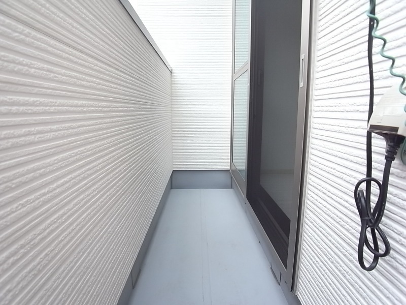 洗濯物はここに干せます。