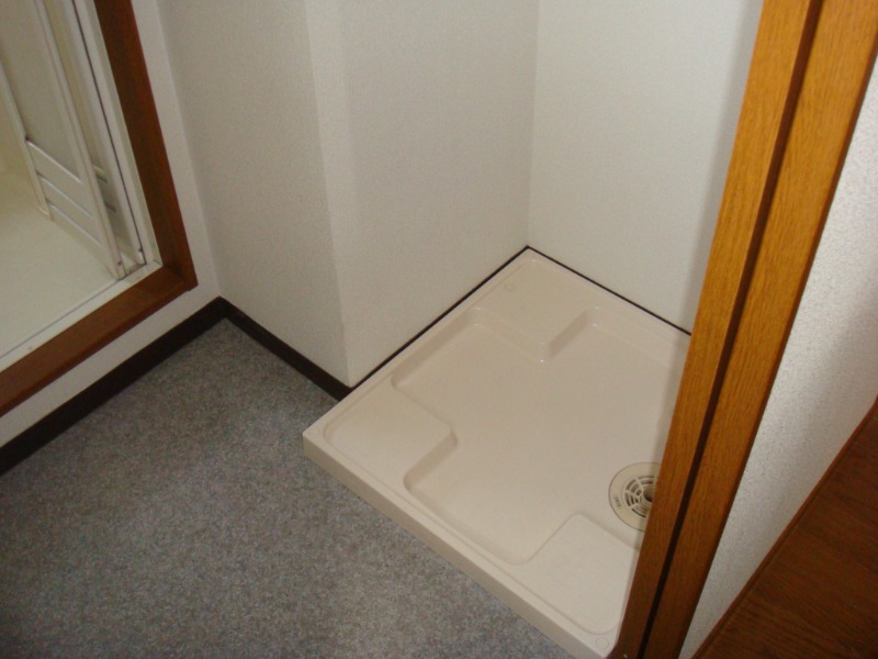 洗濯機も室内に置けますね。