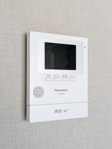 モニター付きで急な来客時も安心ですね