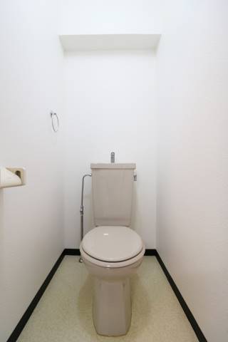 清潔感のあるトイレですね。