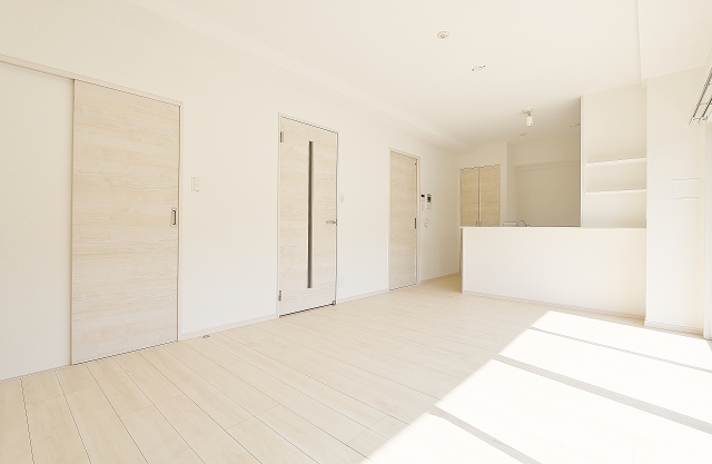 約14帖の広々リビングでゆっくり過ごせます