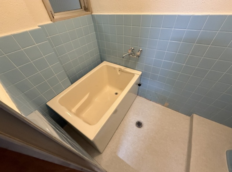 レトロ感のある、落ち着いた浴槽ですね