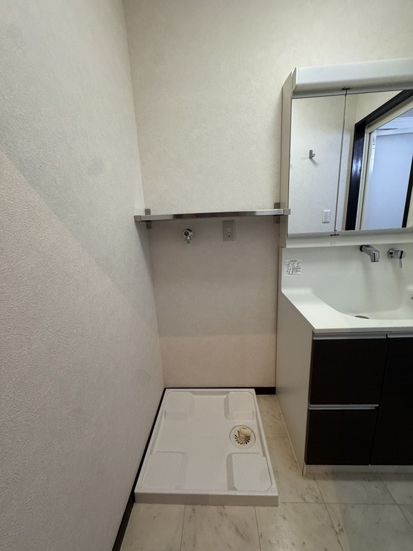 洗濯機も室内に置けます