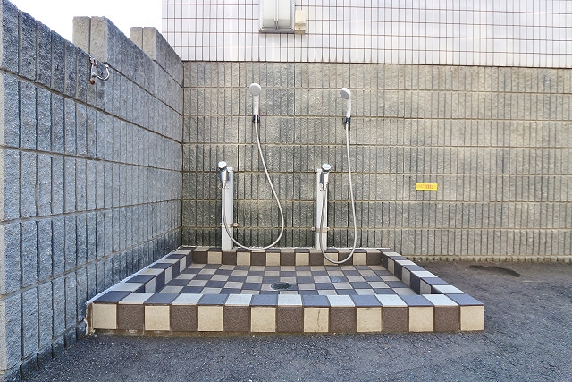 ペット洗い場は嬉しいですね