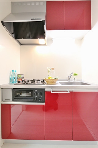 2口コンロ付きで料理が捗りますね