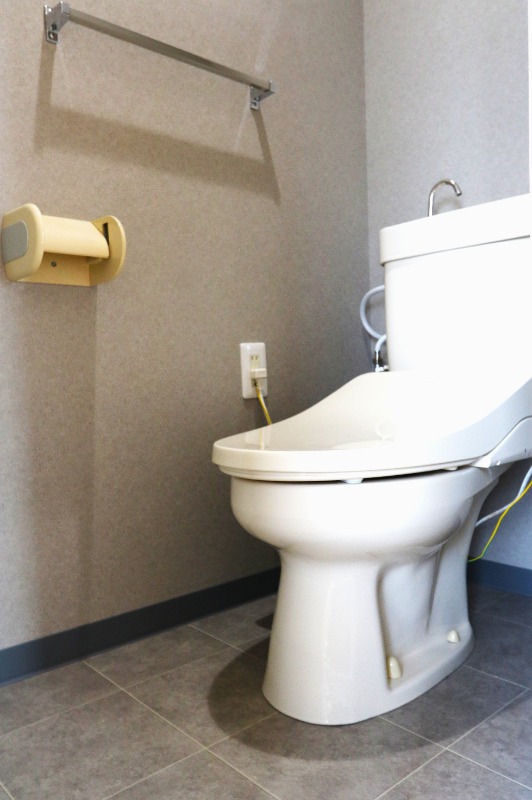 清潔感のあるトイレですね。