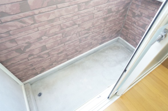 洗濯物はこちらに干せます。