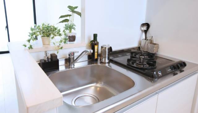 2口コンロ付システムキッチンです