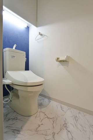 清潔感のある爽やかなイメージのお手洗いです