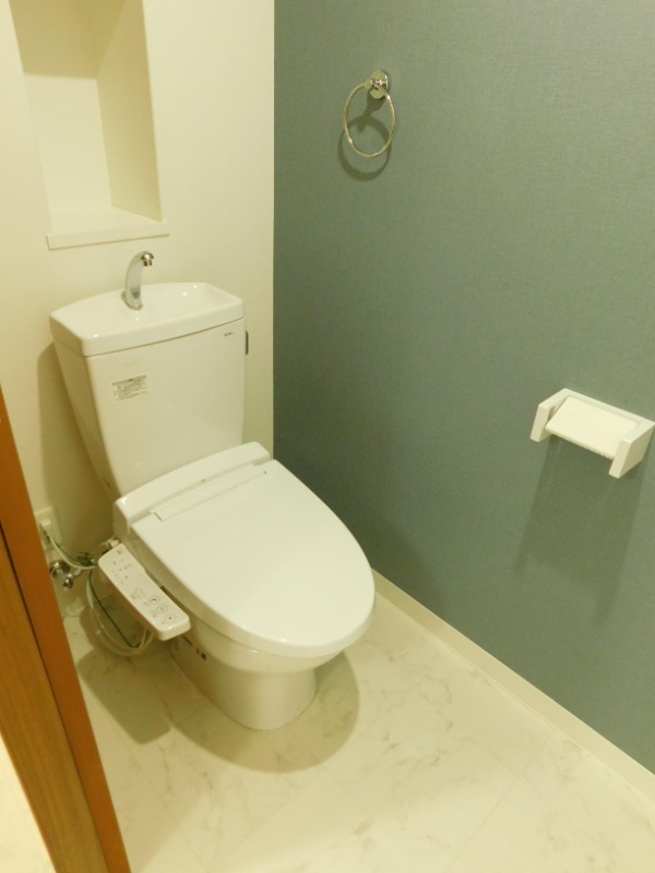 温水洗浄付きです