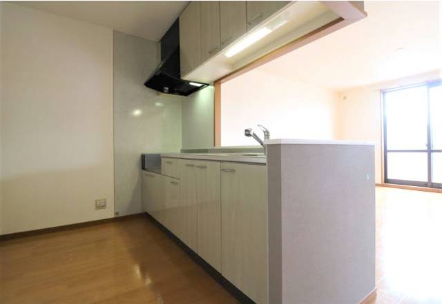 スペースにゆとりのあるカウンターキッチンです