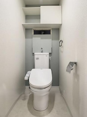 温水便座付きです。