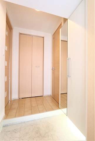 温かみのある玄関です。