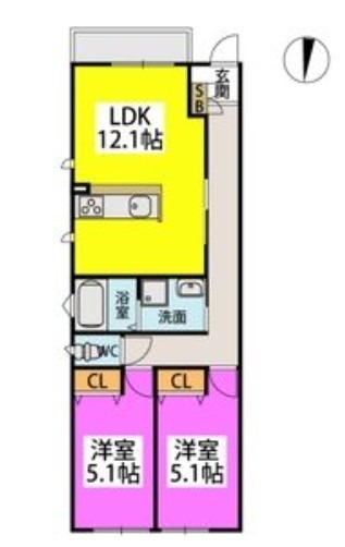 画像の間取りは現状を優先いたします。