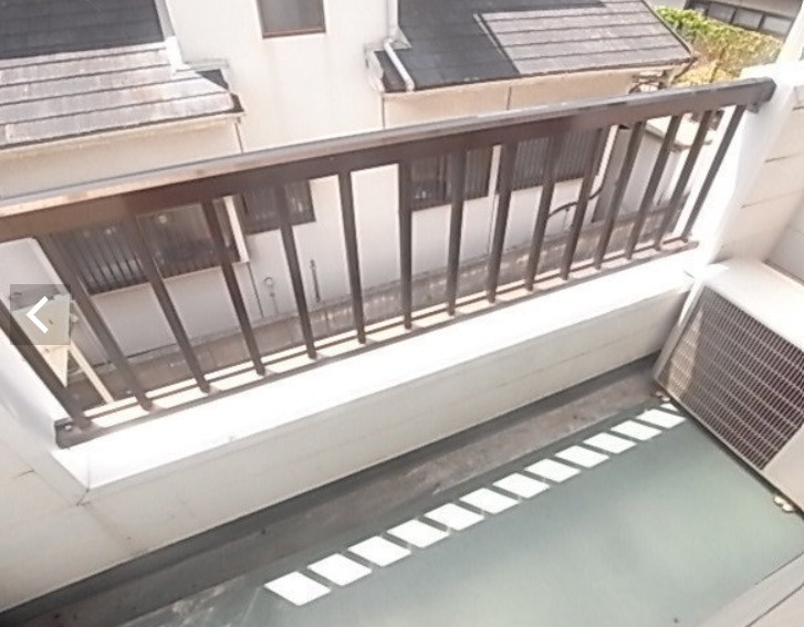 日当たり良好なバルコニーですね