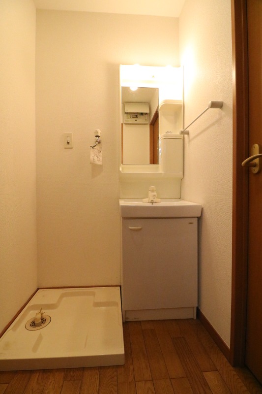 室内洗濯機置場です。